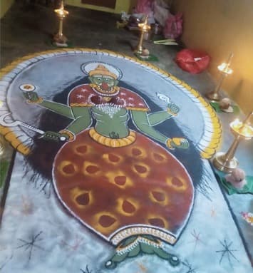 Kshethra kala sopanasangeetham, kalamezhuthum 3