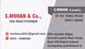 S . Mohan & Co.,
