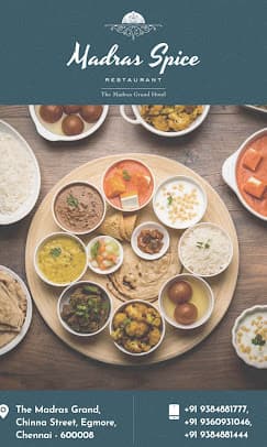 Madras Spice Restaurant -Egmore Tamilnadu
